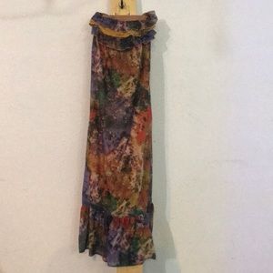 Strapless Eyeshadow dress Size L